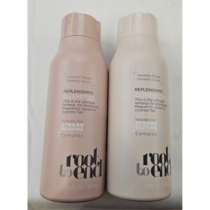 Root to End Replenishing Shampoo Conditioner Set 13oz Distressed Colored Hair